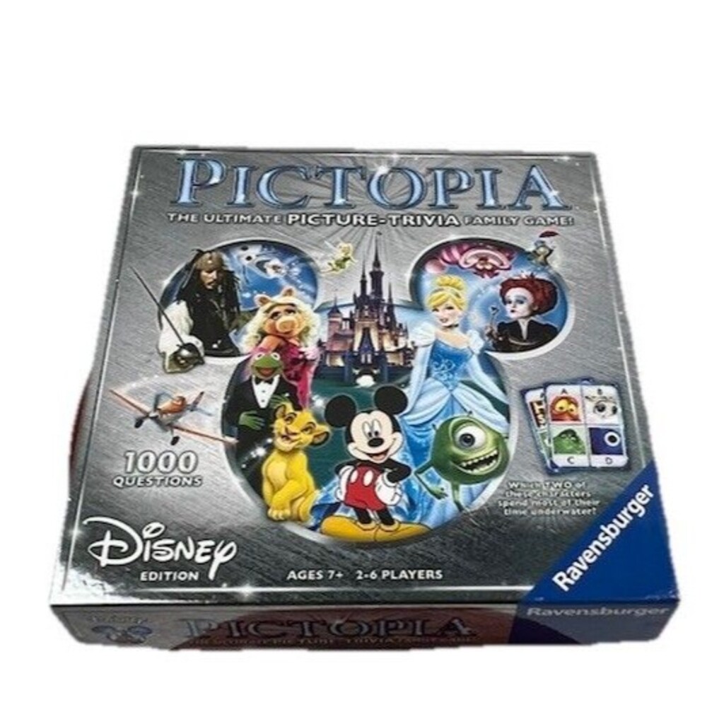Disney Pictopia Board Game The Ultimate Picture-trivia Family Game EUC Complete